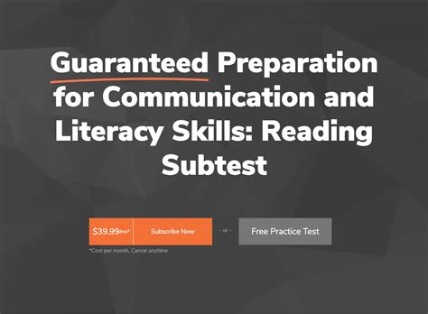 mtel practice test reading subtest